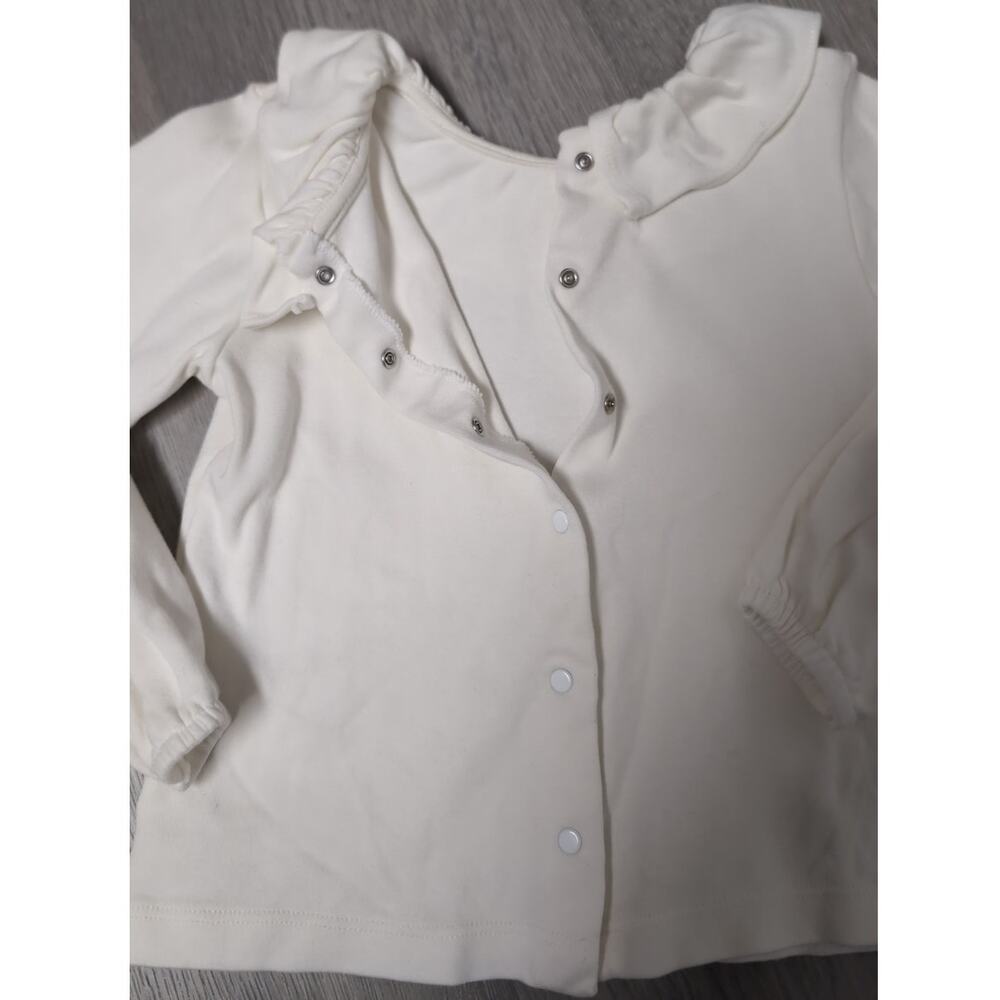 Babidu White Ruffle Top | 4T - Picture 4 of 4
